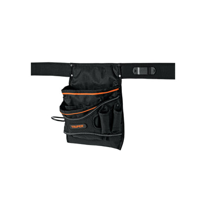Porta Herramientas Profesional Truper 13 Compartimentos - Poliéster 600D Resistente al Agua - Organiza y Protege Herramientas