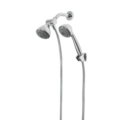 Regadera Doble Fija y Teléfono 3-1/4" Cromo FOSET AERO - ABS Alta Presión