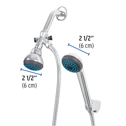 Regadera para Baño 2.5" con Extensión Tipo Teléfono FOSET BASIC