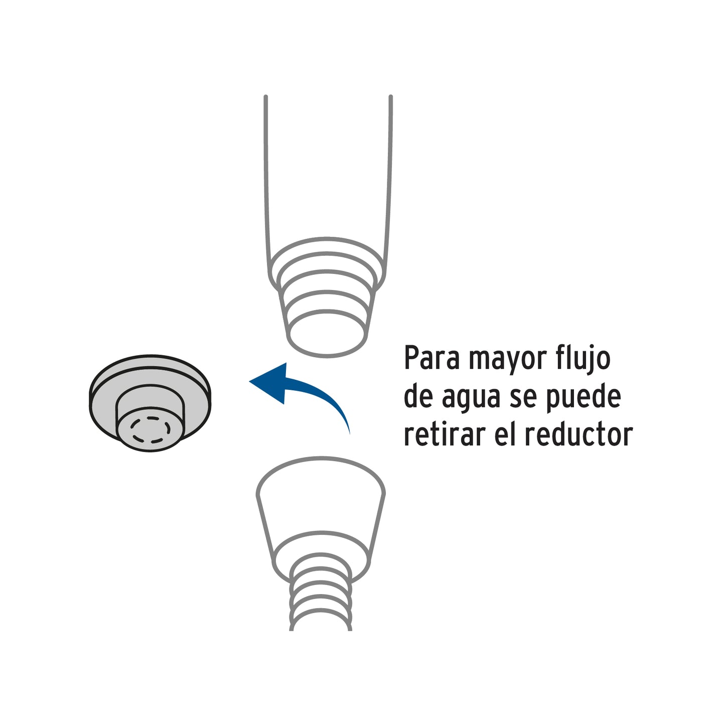 Regadera de Teléfono 3-1/4" ABS Cromada con Cable y Soporte Ajustable AERO FOSET