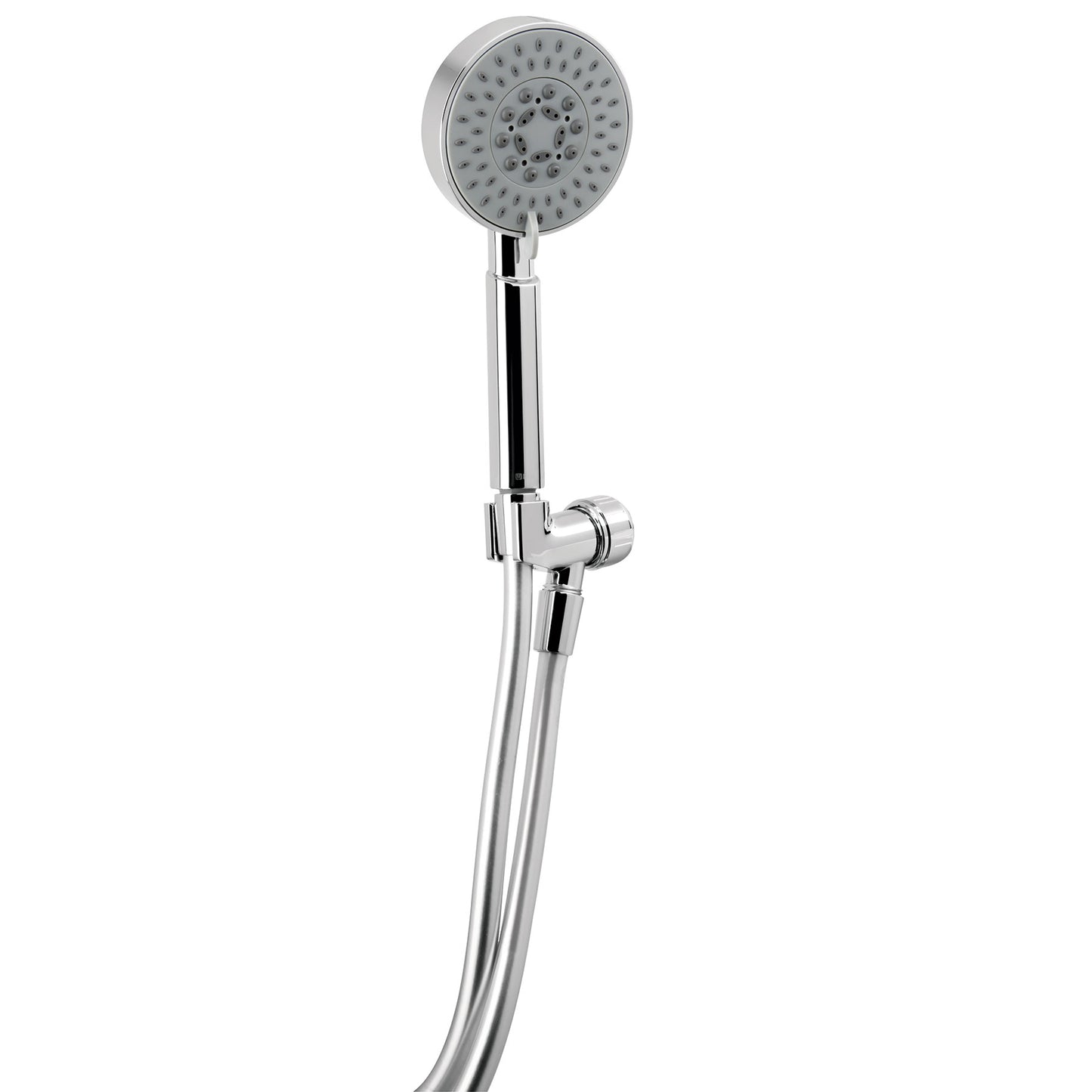Regadera Teléfono 4 Pulgadas Cromada con Soporte FOSET ELEMENT - Regadera de Mano