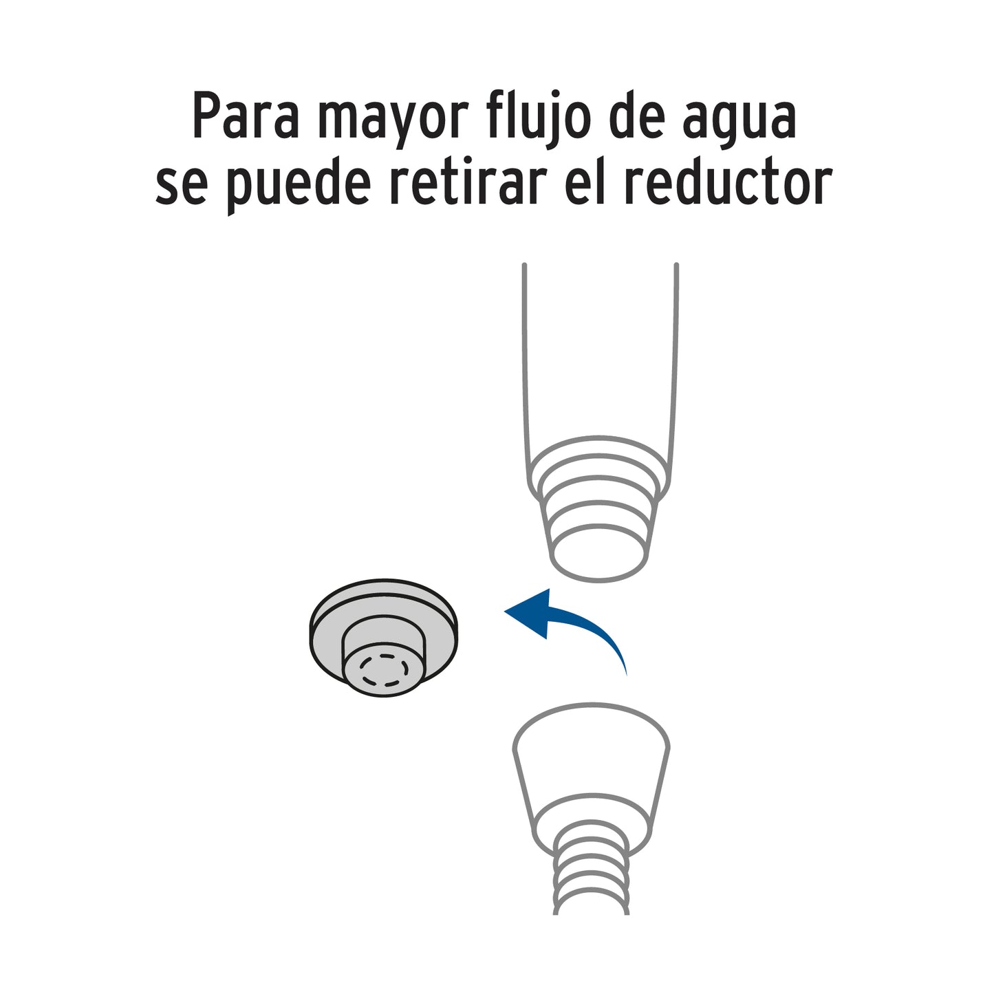 Regadera Teléfono 4 Pulgadas Cromada con Soporte FOSET ELEMENT - Regadera de Mano
