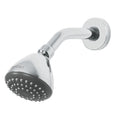 Regadera de Ducha 3-1/4" con Brazo Ajustable y Chapetón Cromado AERO