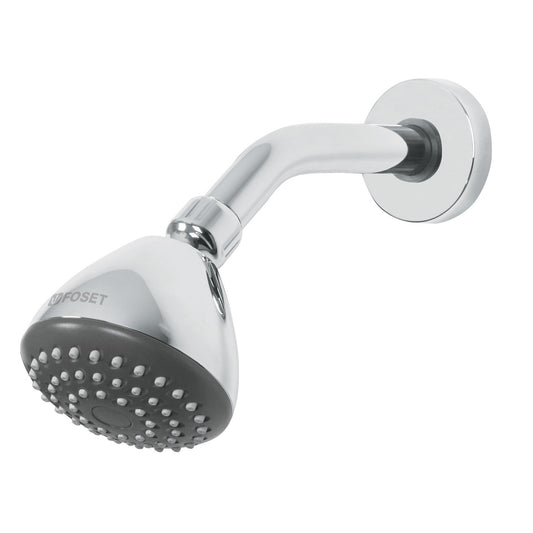 Regadera de Ducha 3-1/4" con Brazo Ajustable y Chapetón Cromado AERO
