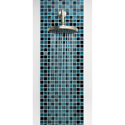 Regadera de Baño Cromada 8 Pulgadas con Brazo - Plato Redondo FOSET ELEMENT