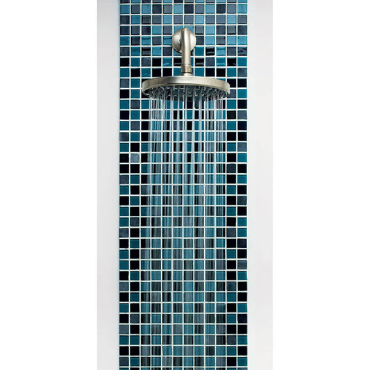 Regadera de Baño Cromada 8 Pulgadas con Brazo - Plato Redondo FOSET ELEMENT