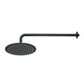 Regadera Ducha 10 Pulgadas Plato Redondo Negro FOSET RIVIERA con Brazo