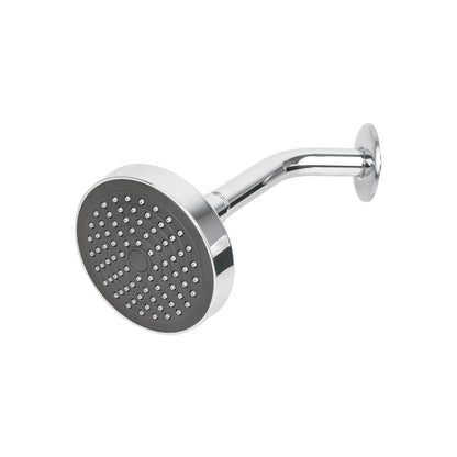 Regadera Redonda 4-1/4 Pulgadas Brazo y Chapetón de Acero Inoxidable BASIC FOSET