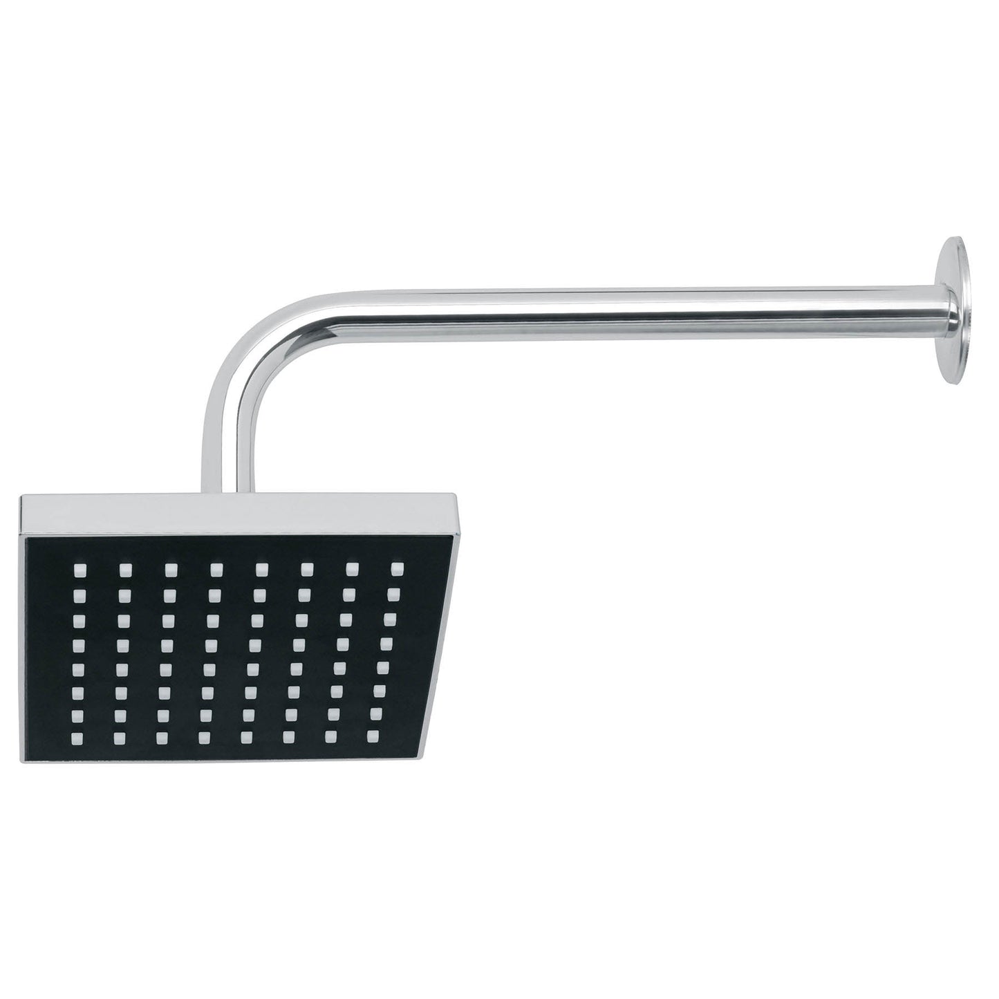 Regadera de Ducha Cuadrada 6" Cromada con Brazo Ajustable AQUA FOSET