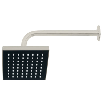 Regadera Cuadrada 6 Pulgadas FOSET AQUA - Brazo y Chapetón ABS Satín para Baño