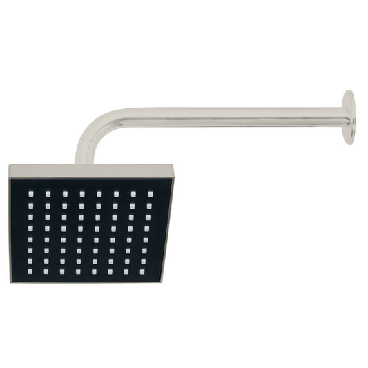 Regadera Cuadrada 6 Pulgadas FOSET AQUA - Brazo y Chapetón ABS Satín para Baño