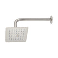 Regadera Cuadrada 6 Pulgadas Acero Inoxidable con Brazo Ajustable TÚBIG Satín