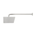 Regadera de Ducha Cuadrada 8 Pulgadas Acero Inoxidable con Brazo TÚBIG Satín