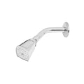 Regadera AQUA Cuadrada 2" Cromada con Brazo Ajustable y Chapetón Metálico para Baño