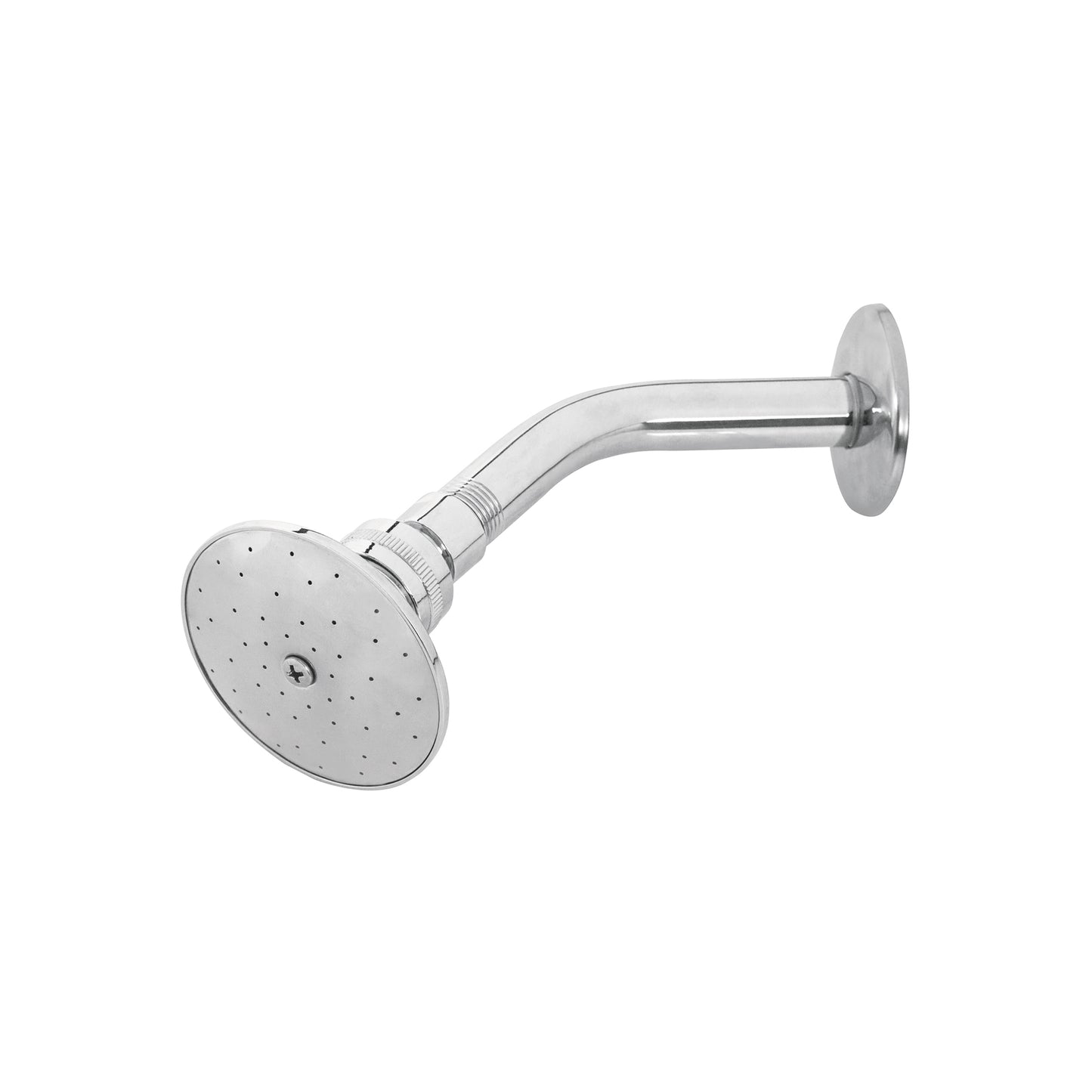 Regadera Metálica Cromada 3" con Brazo Ajustable AQUA | FOSET®