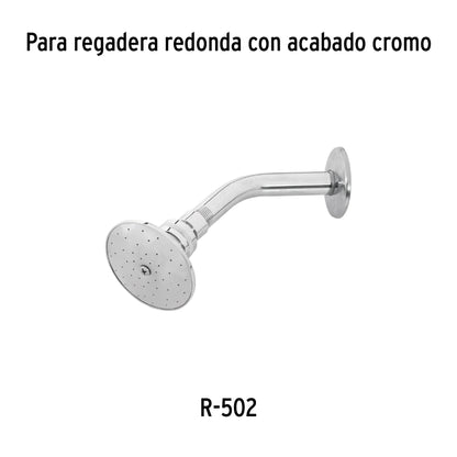 Regadera Redonda 3 Pulgadas Metálica Cromada AQUA FOSET - Sin Brazo