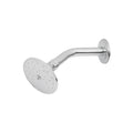 Regadera redonda 3-1/2", metálica, brazo y chapetón, cromo