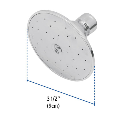 Regadera de Baño 3-1/2" Cromada AQUA FOSET - Metálica Sin Brazo