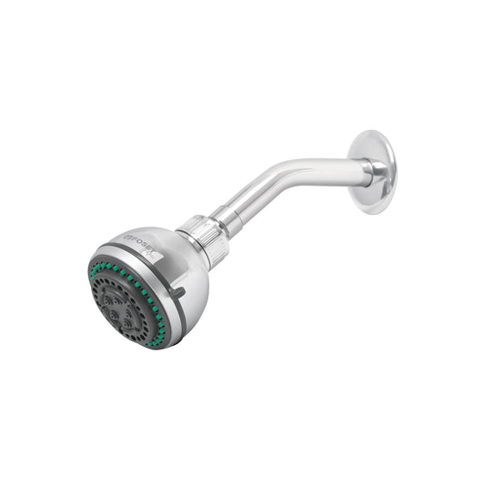 Regadera para Baño 5 Funciones con Brazo y Chapetón 3-1/4" FOSET AQUA