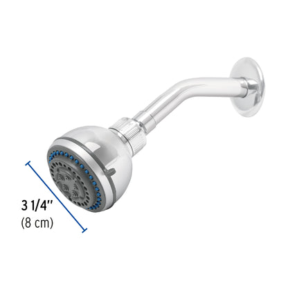 Regadera para Baño 5 Funciones con Brazo y Chapetón 3-1/4" FOSET AQUA