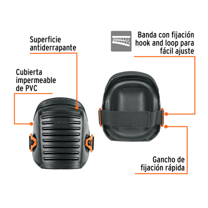 Rodilleras Impermeables Truper ROD-400 - Protección Profesional para Trabajos Húmedos y Superficies Delicadas