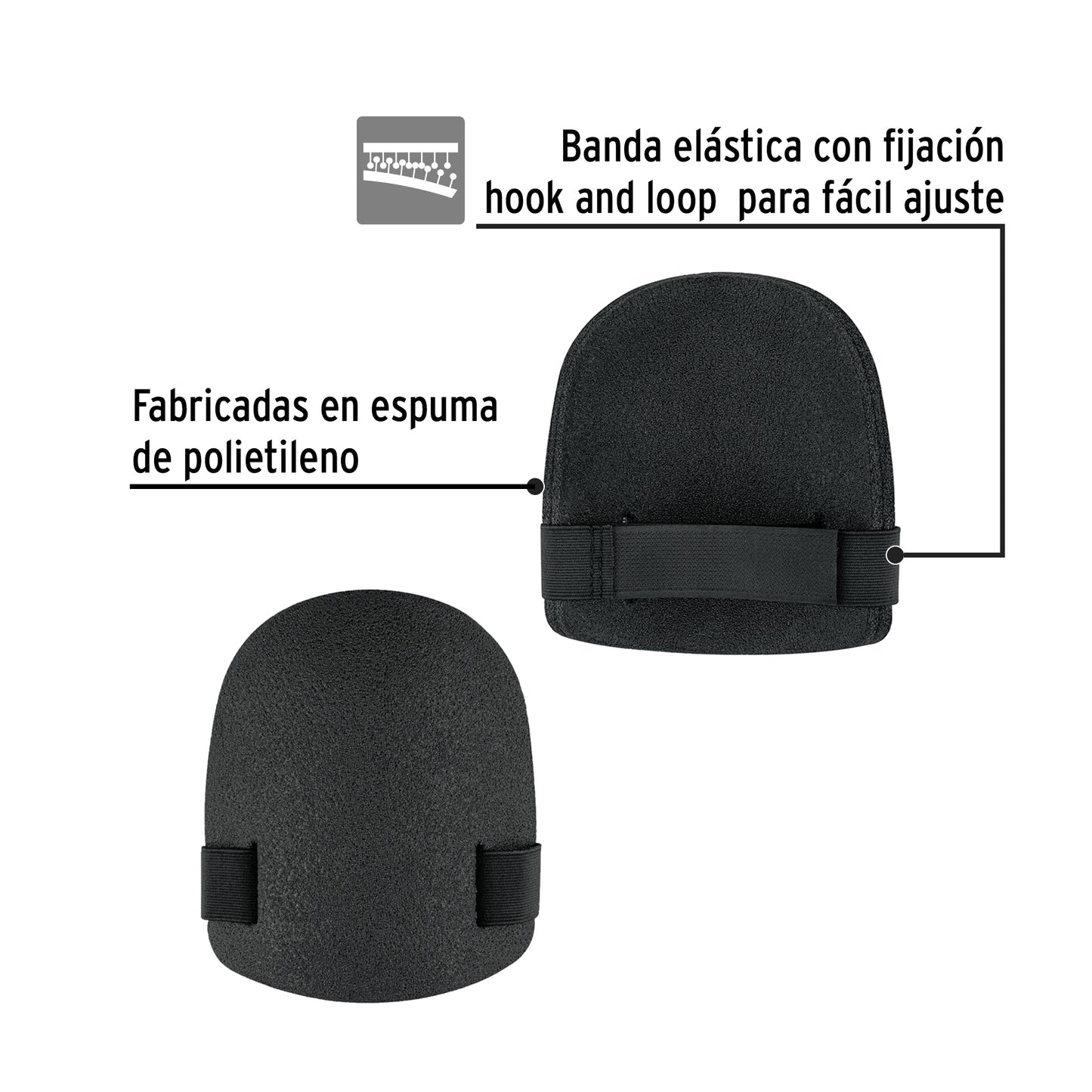 Rodilleras Ultraligeras Pretul ROD-100 - Protección Ergonómica para Jardinería y Trabajos del Hogar con Espuma de Polietileno