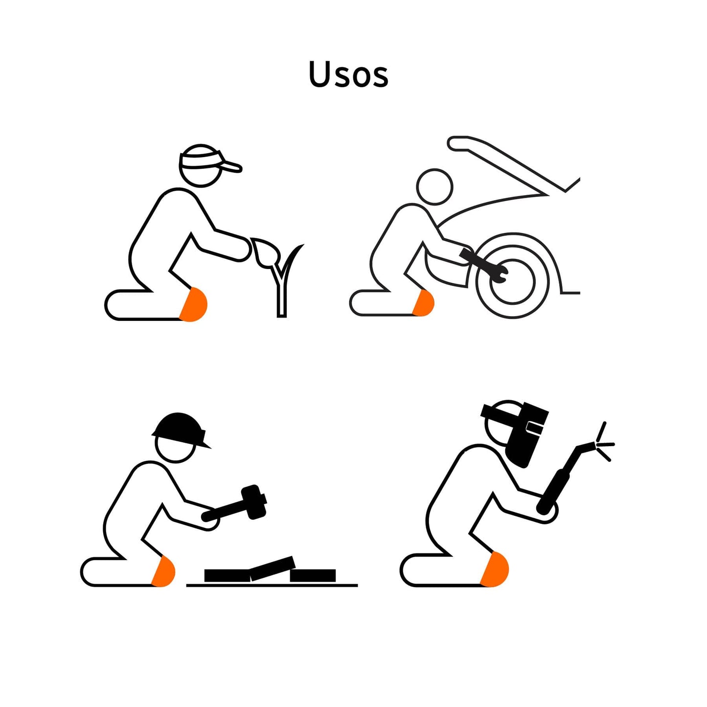 Rodilleras Profesionales Truper ROD-500 con Gel y EVA Antideslizantes - Protección Total contra Clavos, Piedras y Vidrios para Trabajo Pesado - Diseño Ergonómico con Correa de Muslo y Forro Transpirable