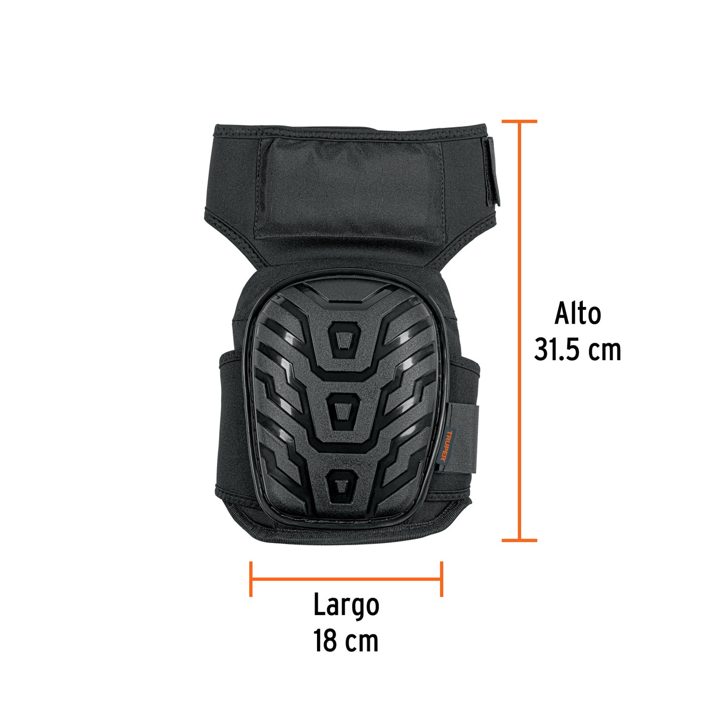 Rodilleras Profesionales Truper ROD-500 con Gel y EVA Antideslizantes - Protección Total contra Clavos, Piedras y Vidrios para Trabajo Pesado - Diseño Ergonómico con Correa de Muslo y Forro Transpirable