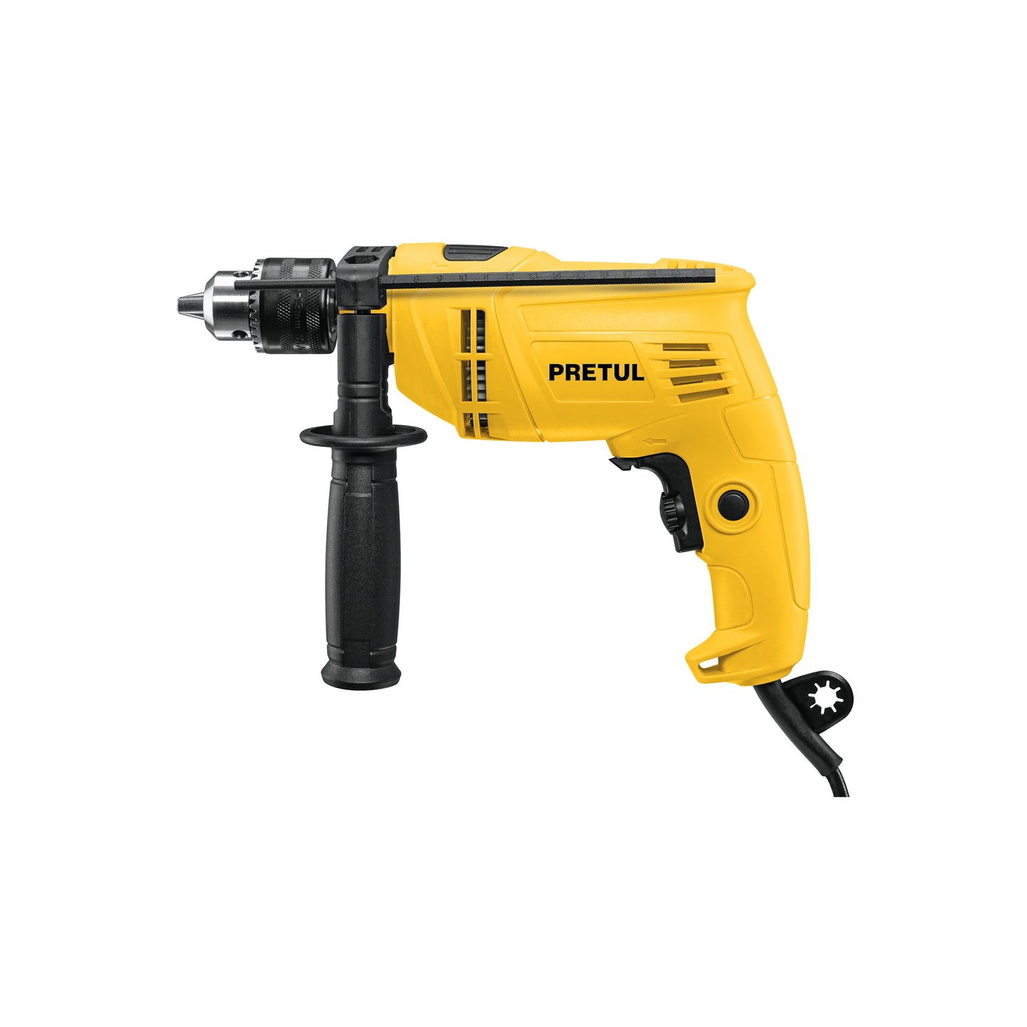 Rotomartillo PRETUL 1/2 Pulgada 550W - Taladro Percutor Profesional para Concreto Madera Meta