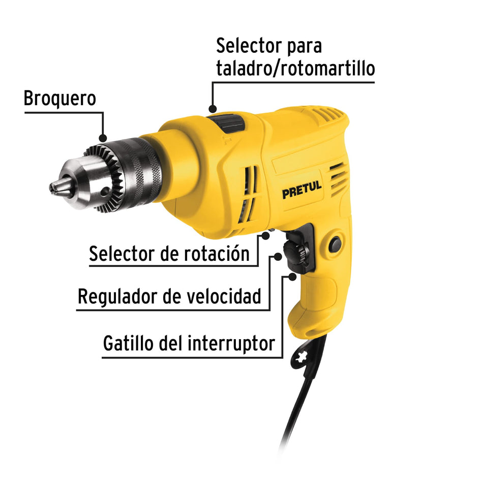 Rotomartillo 1/2" 550 W, Pretul