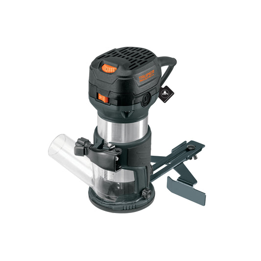 Router Rebajadora Industrial TRUPER 710W 3/4HP - Herramienta Profesional para Carpintería y Trabajos de Precisión en Madera - Modelo ROU-MN