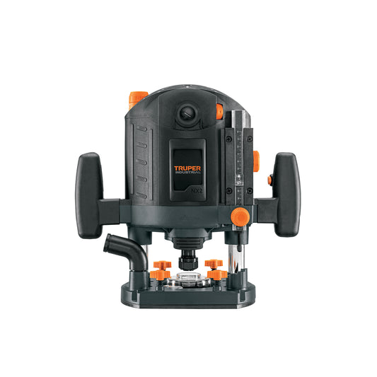 Router Industrial Truper 1800W ROU-NX2 - Rebajadora Profesional 2.5HP Velocidad Variable para Carpintería y Trabajos en Madera