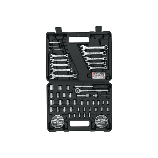 Juego Completo 71 Herramientas Mecánico 1/4 3/8 Pretul SET-100 - Kit Profesional Organizado con Estuche