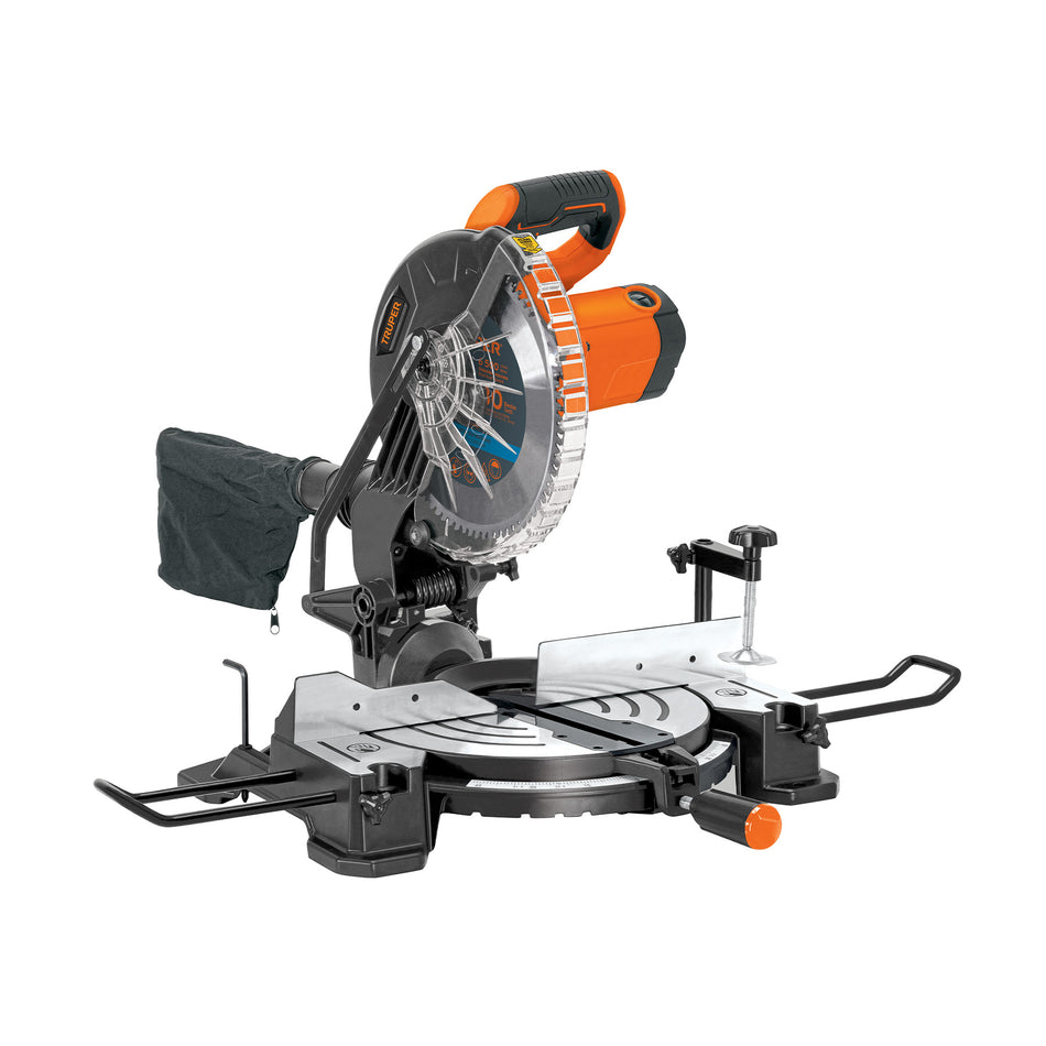 Sierra de Inglete Compuesta 10" TRUPER 1900W - Cortes Precisos Madera y Aluminio - SINCO-10-3