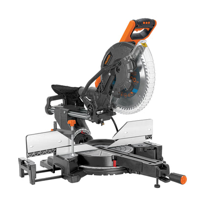 Sierra de Inglete Telescópica 12 Pulgadas 2000W TRUPER SINCO-12 - Cortes Precisos Bisel 45° Madera y Aluminio