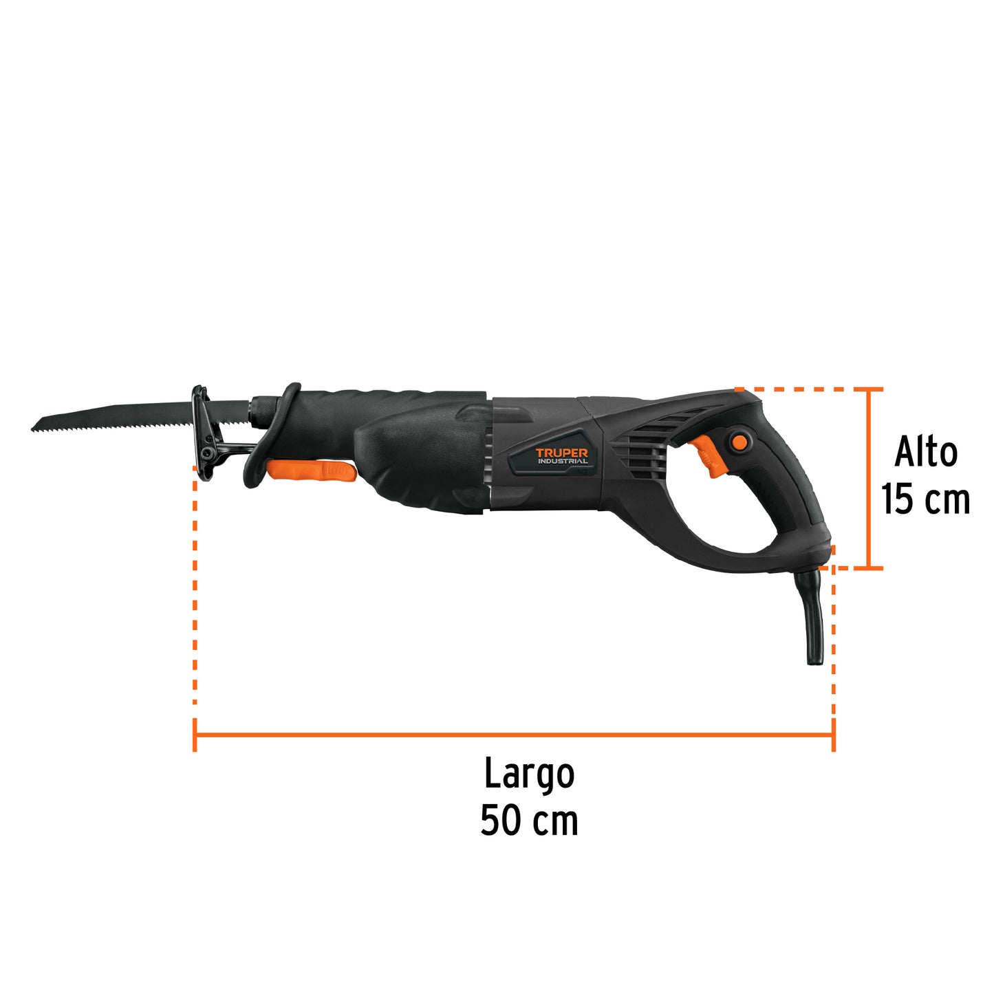 Sierra Sable TRUPER 900W Velocidad Variable SISA-N2 - Solución Profesional para Cortes Precisos en Metal, Madera y Construcción