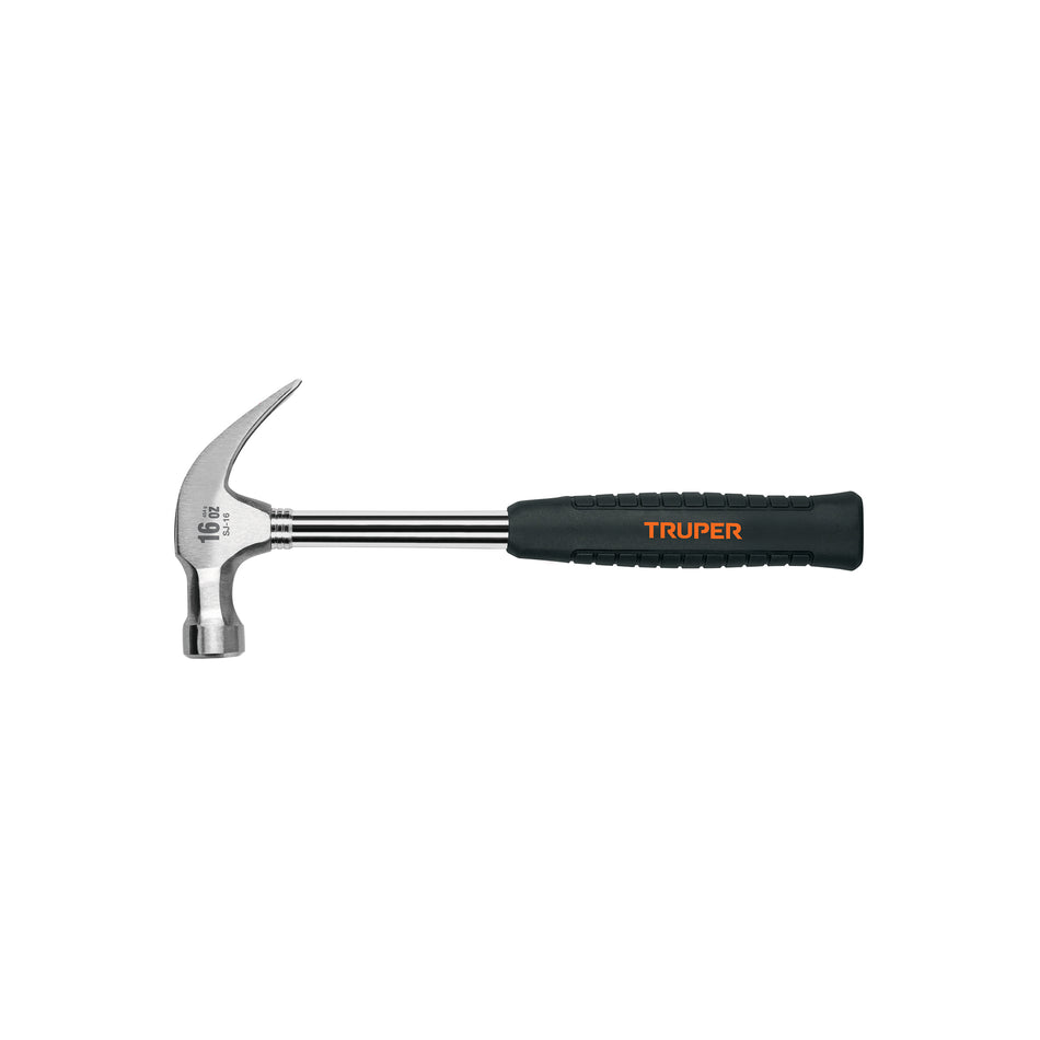 Martillo Profesional 16 oz SJ-16 Uña Curva Anti-Vibración - Ideal para Clavar y Extraer Clavos con Precisión