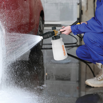 Dispensador Lanza Espuma para Hidrolavadora Truper Pretul - Cañón Generador de Espuma con Conector 1/4