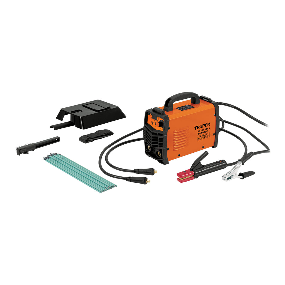 Soldadora Inversora TRUPER 130A Bi-Voltaje 127/220V - Solución Profesional para Soldadura SMAW TIG - Ligera Portátil Eficiente