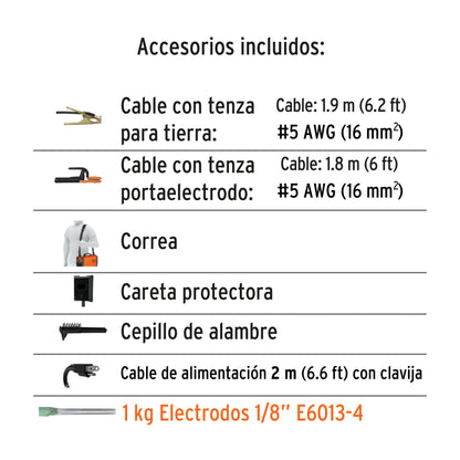 Mini soldadora inversora 130A, 127V, TRUPER EXPERT