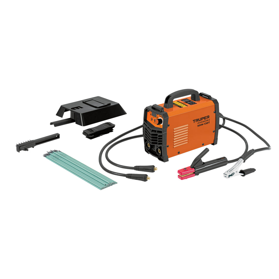 Soldadora Inversora TRUPER 130A 127V SOIN-130T - Portátil Compacta Electrodo TIG SMAW MMA - Solución Profesional Soldadura Eficiente