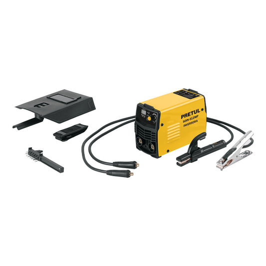 Mini Soldadora Inversora PRETUL 120A 127V Serie 500 - Compacta y Eficiente para Electrodo y TIG