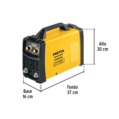 Soldadora Inversora PRETUL 200A Bi-Voltaje SOIN-520BP - Solución Profesional para Soldadura SMAW TIG - Compacta Portátil Eficiente