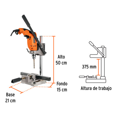 Soporte vertical para taladro 3/8"-1/2", Truper