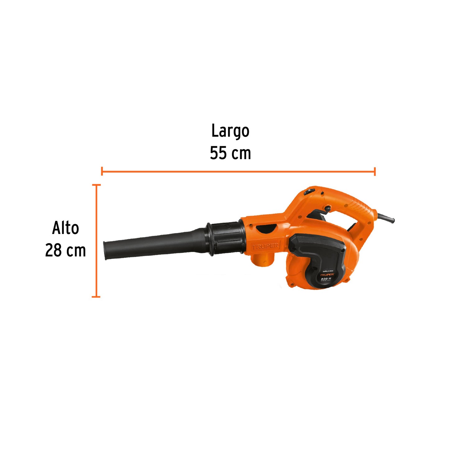 Sopladora Aspiradora Eléctrica 800W Truper – Jardín y Taller