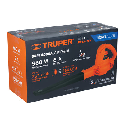 Sopladora Eléctrica TRUPER 960W – Soplador Industrial con Cable