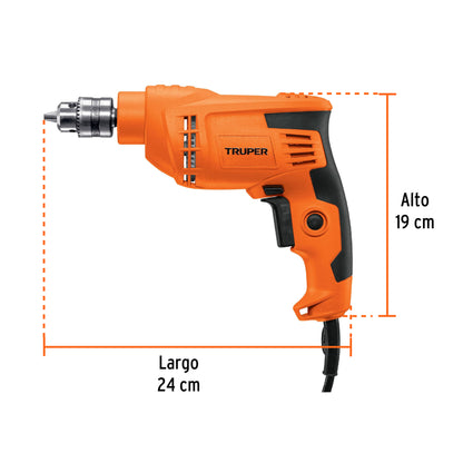 Taladro 3/8", 400W, TRUPER PRO