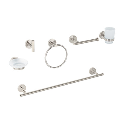 Juego Completo 6 Accesorios Baño Acero Inoxidable FOSET TÚBIG TBA-7000N - Organiza y Moderniza tu Baño