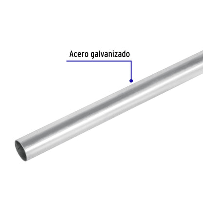 Tubo conduit eléctrico 1/2" pared extra delgada 0.7 mm, etiqueta azul, 3 metros. Ideal para instalaciones eléctricas residenciales y comerciales. Marca VOLTECK®.