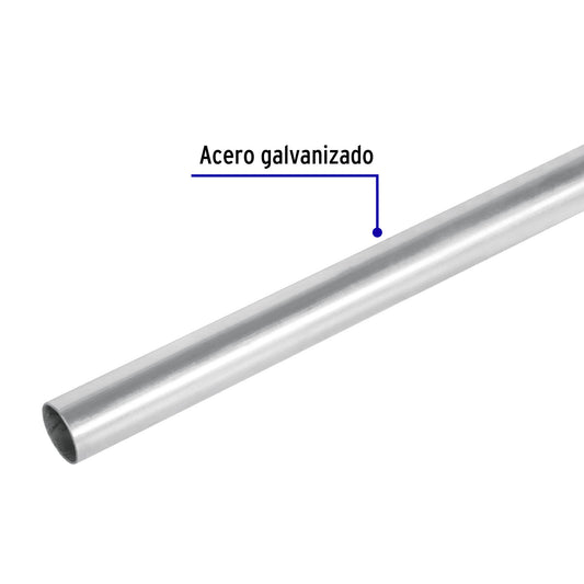 Tubo conduit eléctrico 1/2" pared extra delgada 0.7 mm, etiqueta azul, 3 metros. Ideal para instalaciones eléctricas residenciales y comerciales. Marca VOLTECK®.